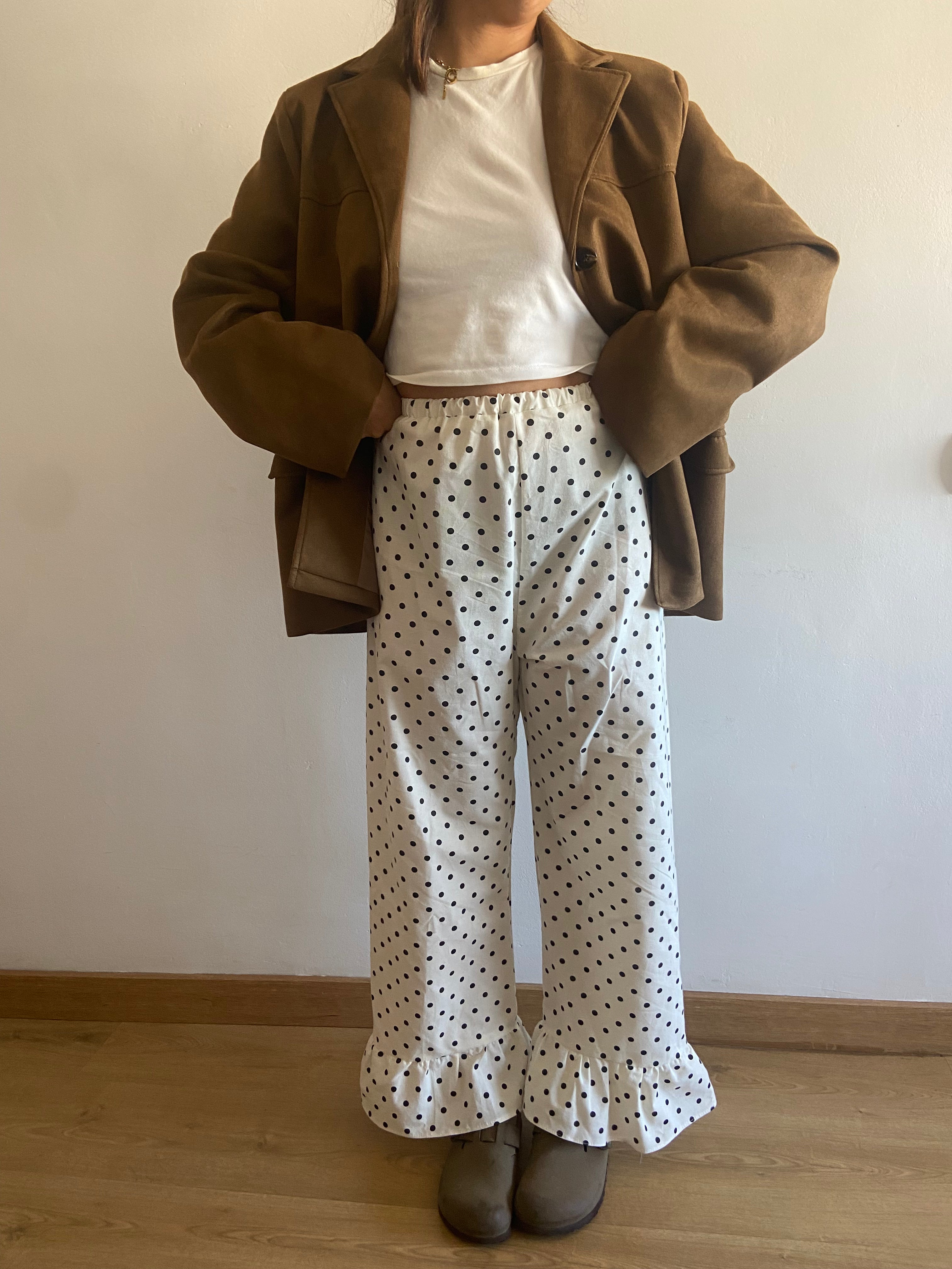 Pantalón Polkadots con volantes