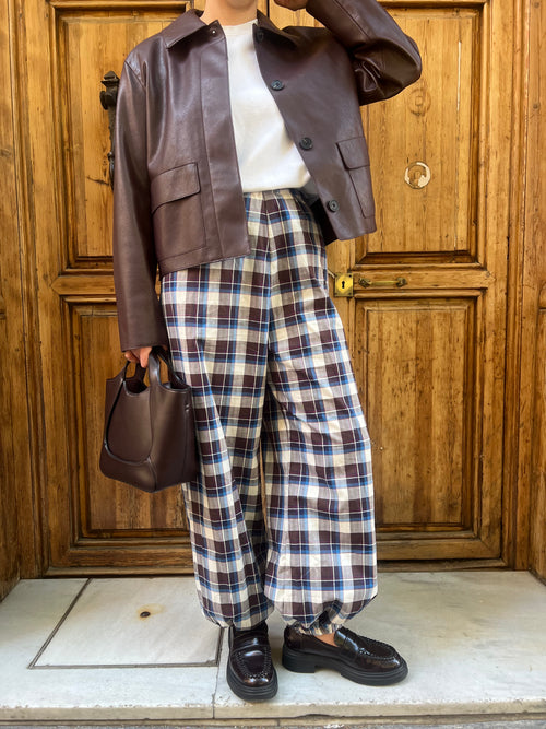 Pantalón Cuadros Bombacho
