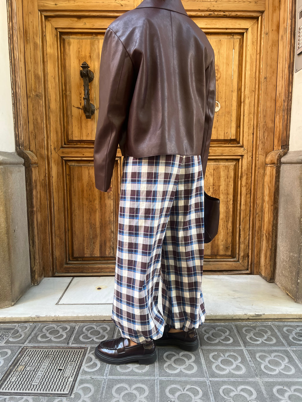 Pantalón Cuadros Bombacho