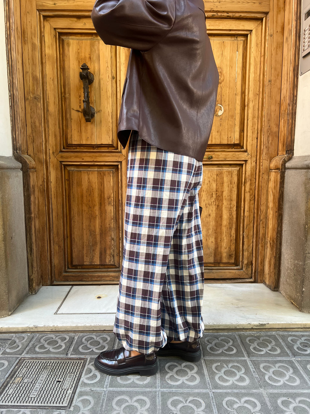 Pantalón Cuadros Bombacho