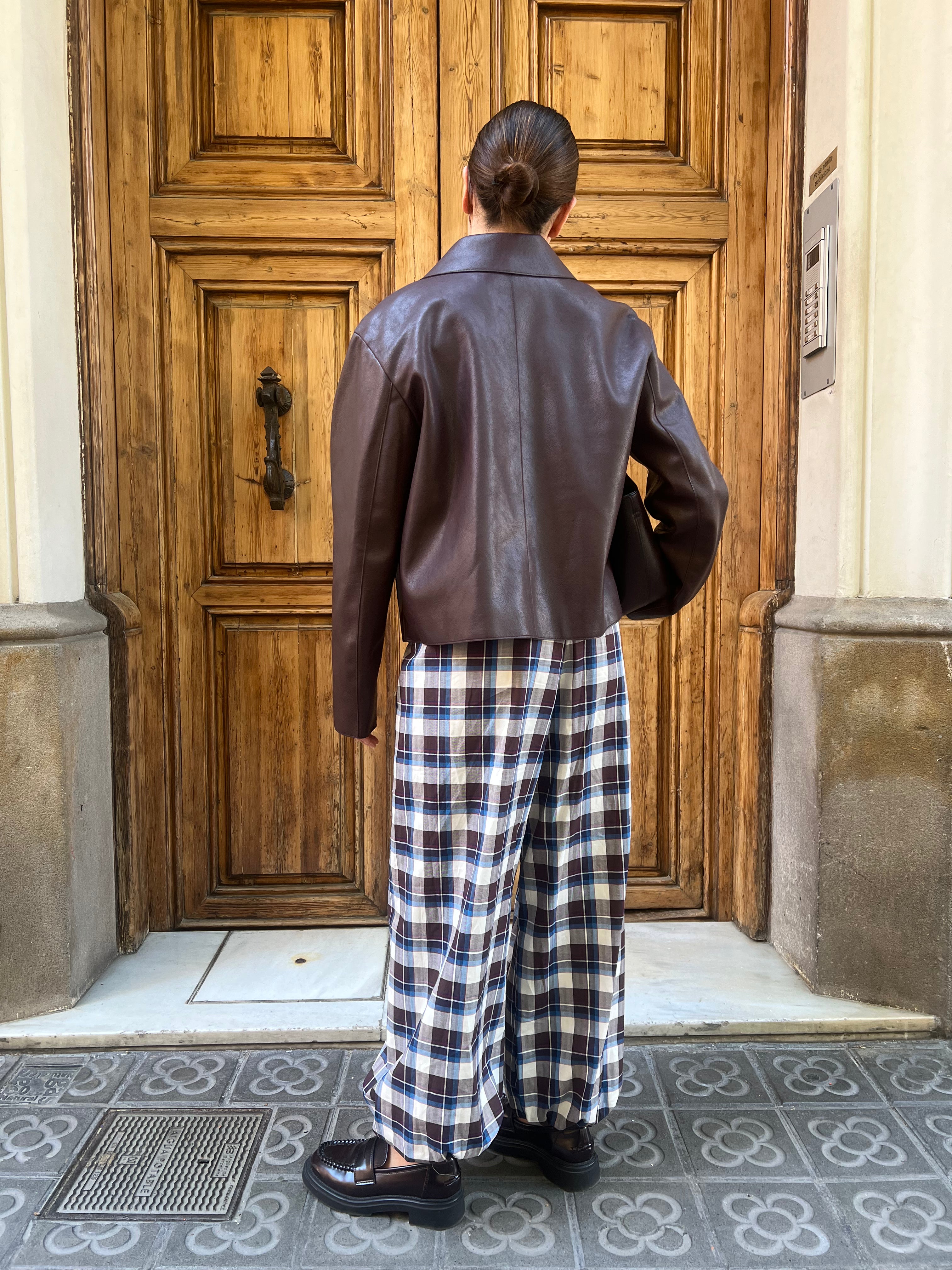 Pantalón Cuadros Bombacho