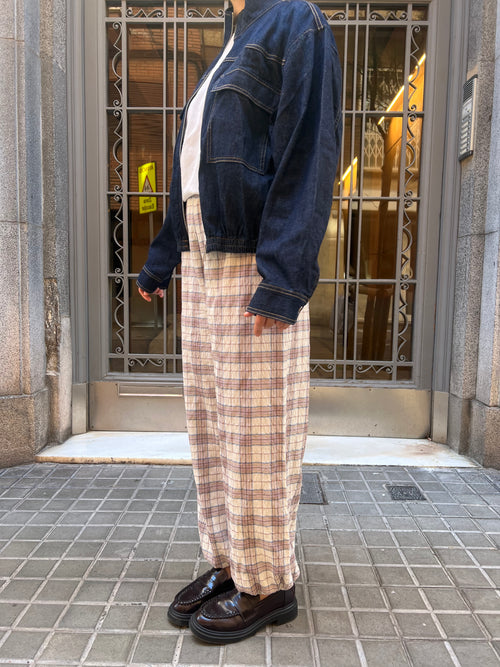 Pantalón Cuadros Bombacho