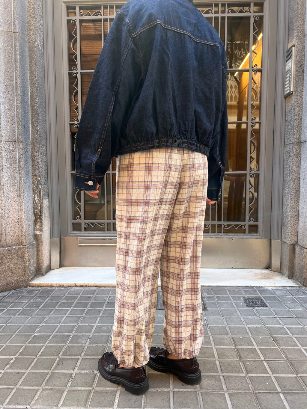 Pantalón Cuadros Bombacho
